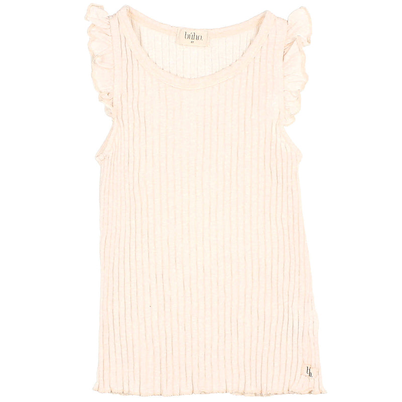 Soft-Ripp-Ruffle T-Shirt Ivory