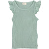 Soft-Ripp-Ruffle T-Shirt Sage Green