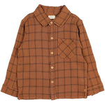 Kariertes Hemd Mountain Shirt Toffee