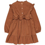 Kleid Soft Velour Toffee