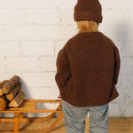 Wollstrickjacke Botonat Brownie