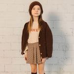 Wollstrickjacke Botonat Brownie