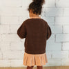 Wollstrickjacke Botonat Brownie