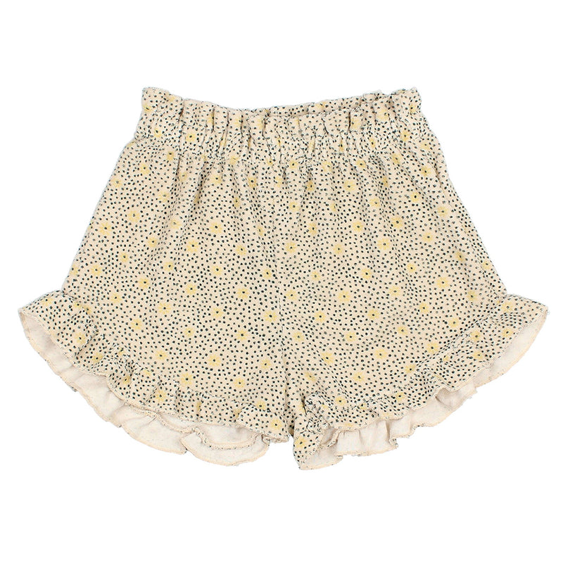 Frottee-Shorts Flower Dots Sand