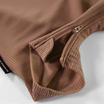 Baby UV Badeanzug UPF50+ Chocolate Ribbed