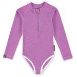 UV Badeanzug UPF50+ Orchid Ribbed Suit