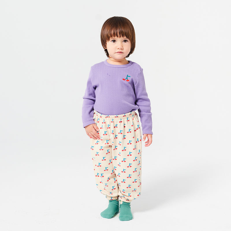 Baby Cherry Long Sleeve Tight T-Shirt