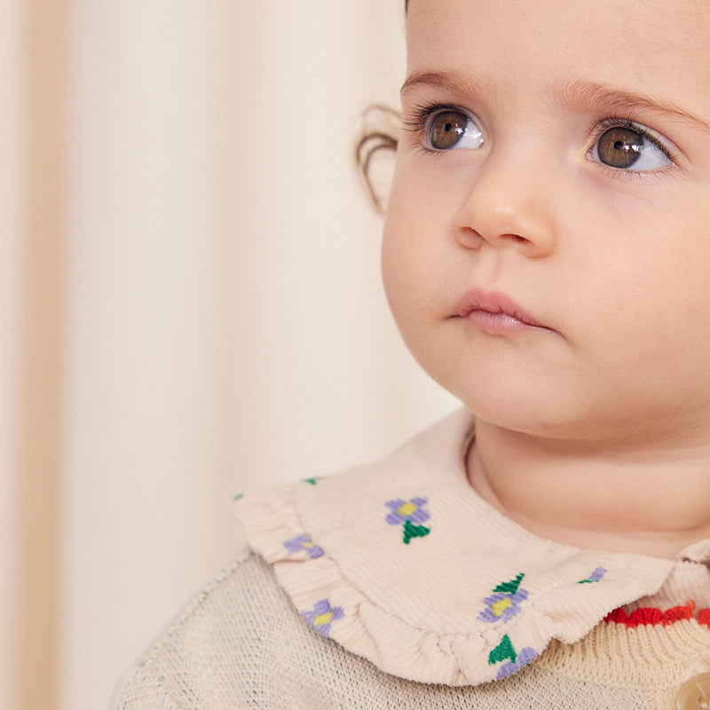 Baby Pansy Flower All Over Blouse