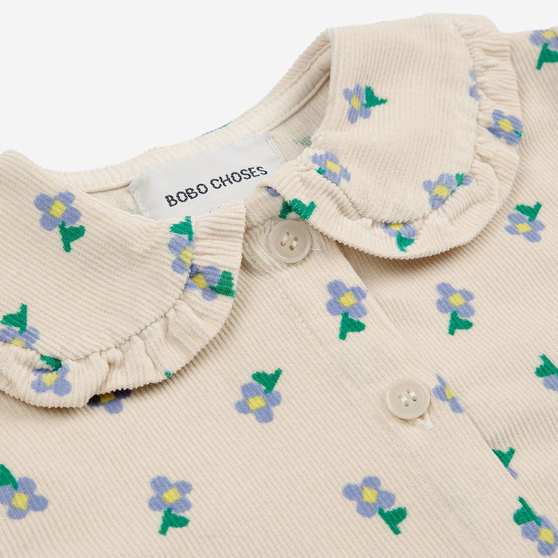 Baby Pansy Flower All Over Blouse