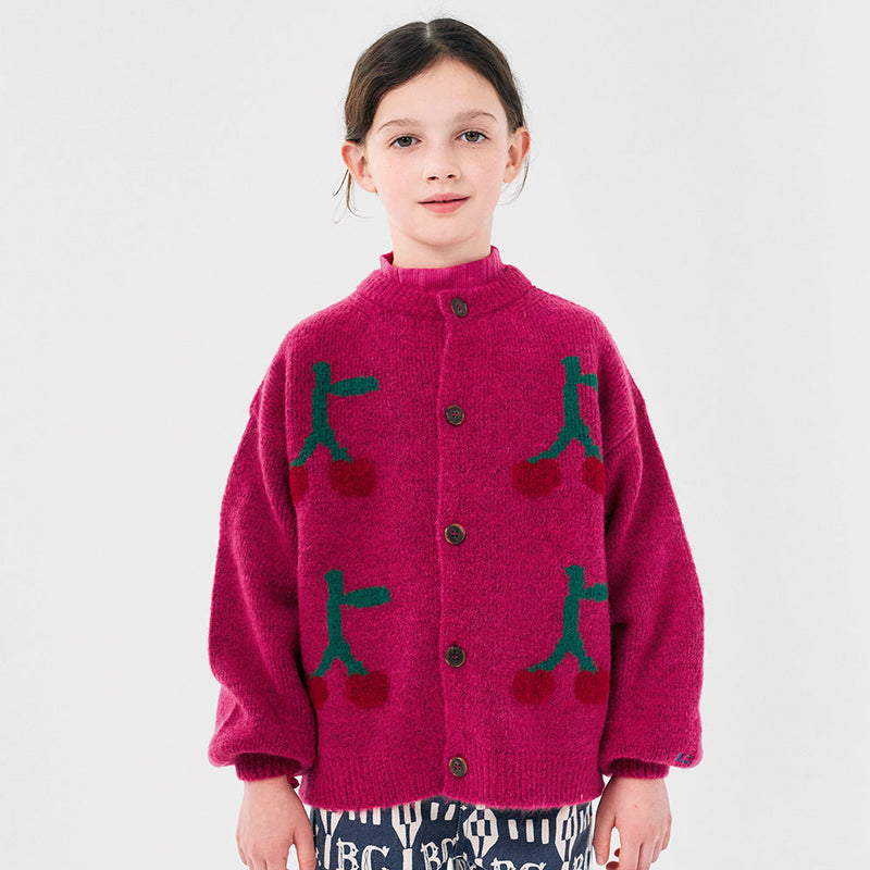 Bobo Cherry Intarsia Cardigan