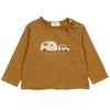 Baby Langarmshirt Adventure Ocre