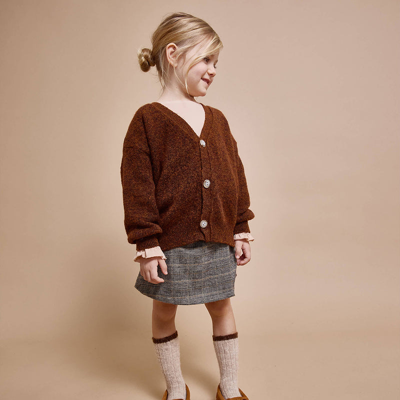 Melange Cardigan Brownie