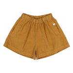 Soft Velour Skirt-Shorts Ocre