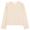 Warm Ripp-Shirt Artic Ivory