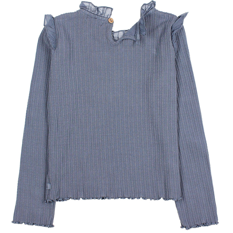 Warm Ripp-Shirt Artic Blue