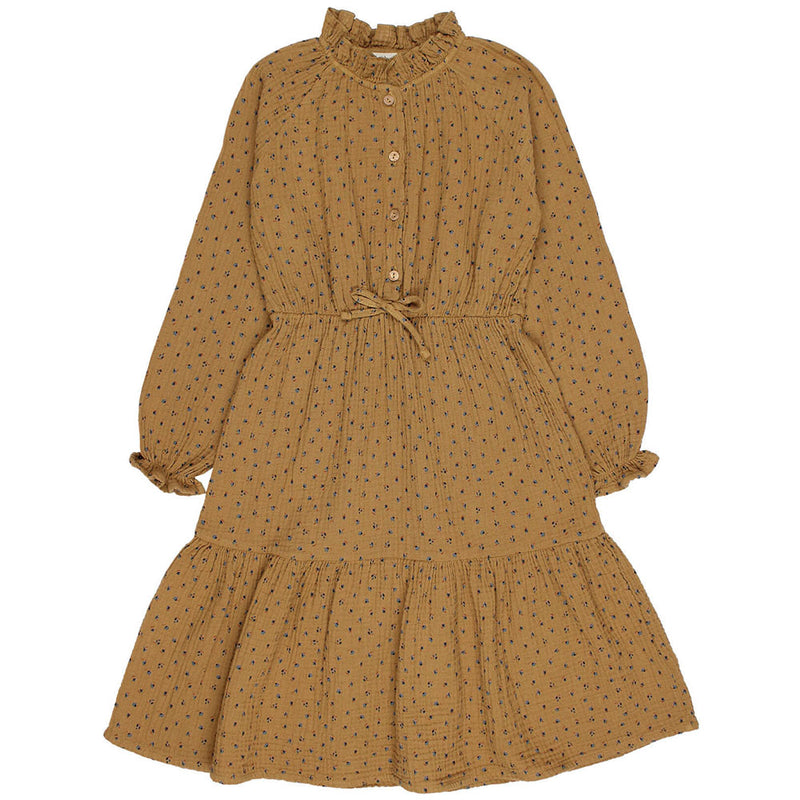 Fall Maxi Dress Ocre