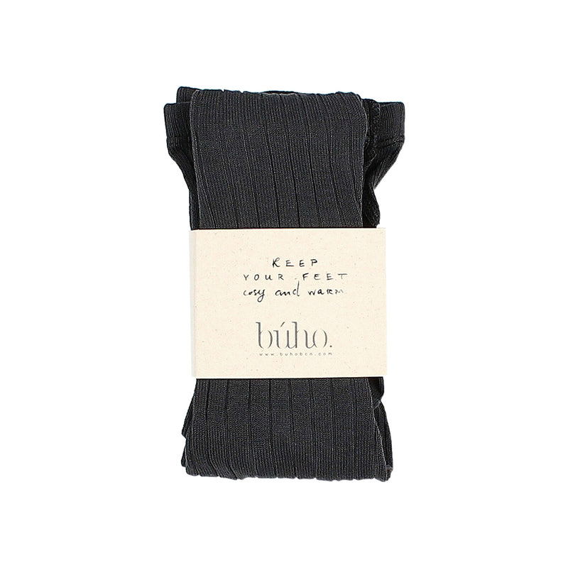 Ripp-Strumpfhose Tights Antracite