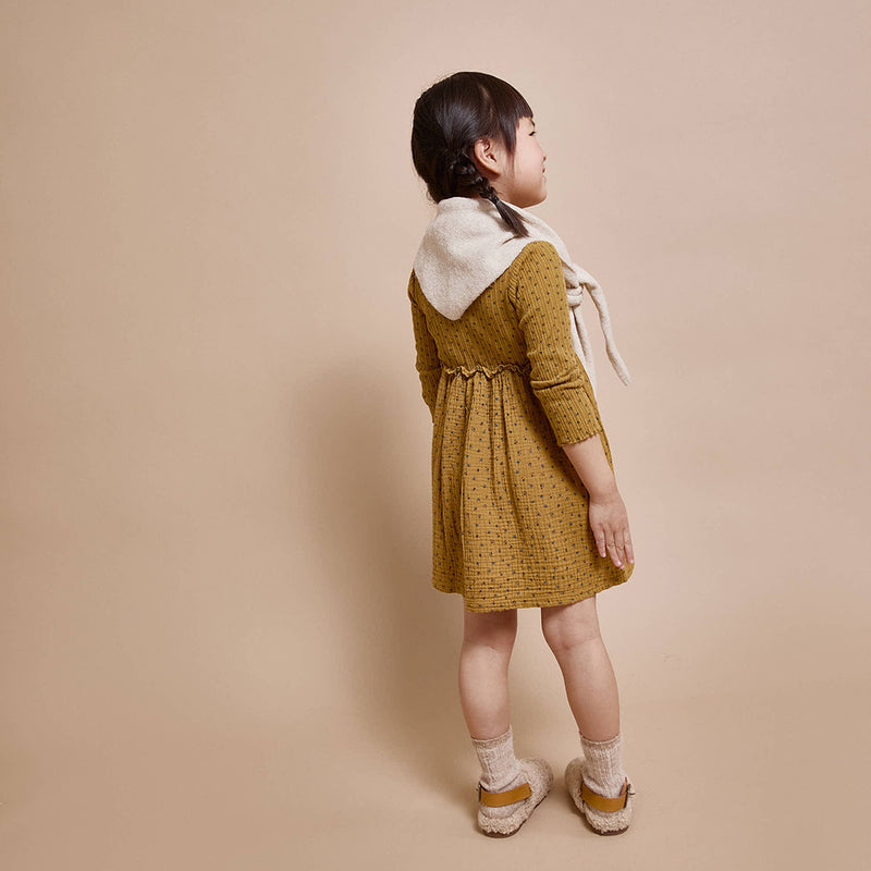 Fall Combi Dress Ocre