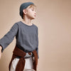 Langarmshirt Casual T-Shirt Antracite