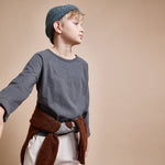 Langarmshirt Casual T-Shirt Antracite