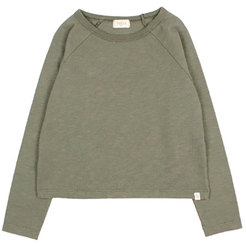 Langarmshirt Casual T-Shirt Kaki