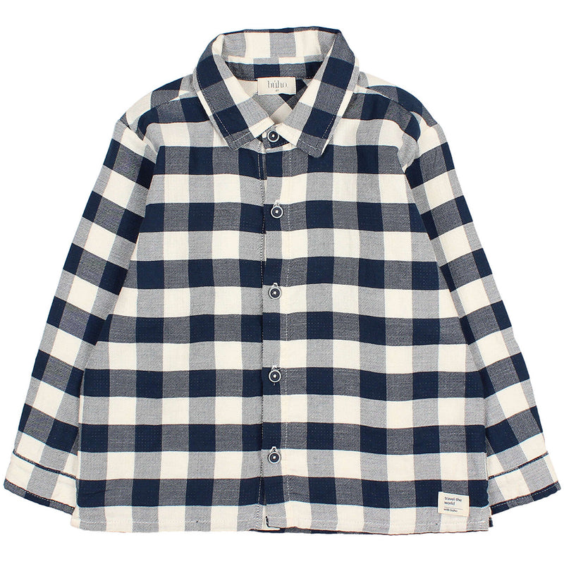 Karo Hemd Gingham Shirt Navy
