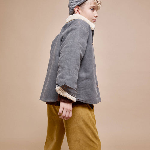Soft Velour Hose Ocre