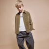 Soft Velour Hemd Kaki