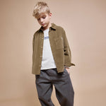 Soft Velour Hemd Kaki