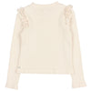 Soft-Ripp-Ruffle Shirt Ecru