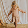 Kleid Dots Combi-Dress Cocoa