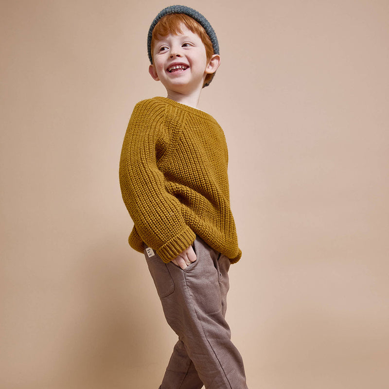Soft Knit Cardigan Ocre