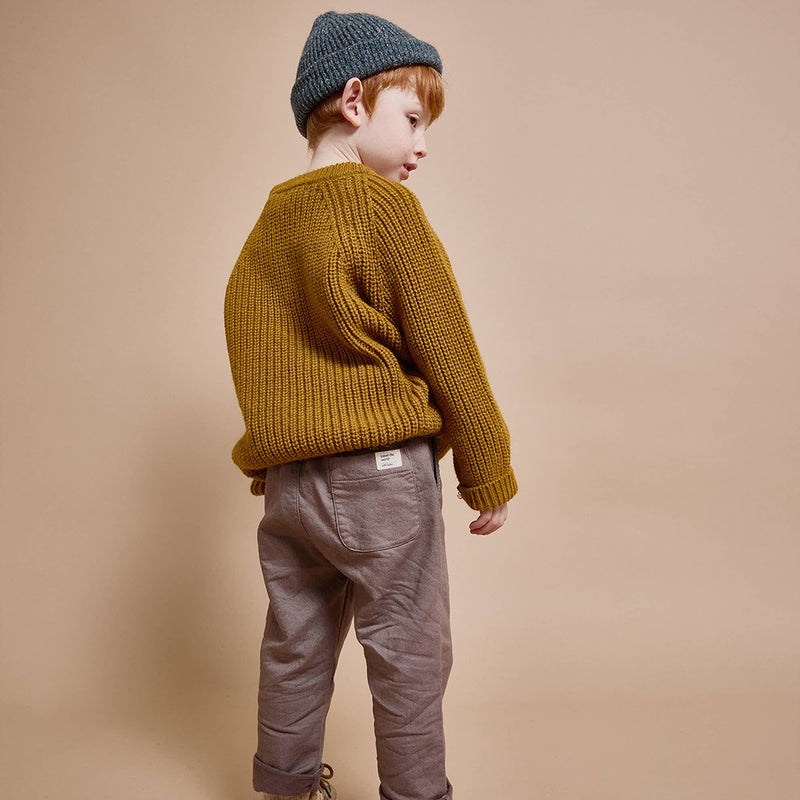 Soft Knit Cardigan Ocre