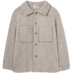 Soft Mélange Bamboo Shirt Jacket - Alghero Stone