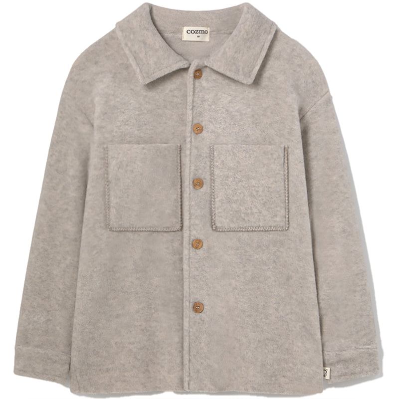Soft Mélange Bamboo Shirt Jacket - Alghero Stone