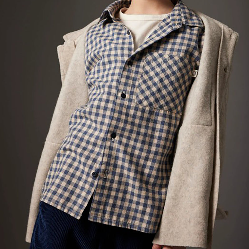 Soft Mélange Bamboo Shirt Jacket - Alghero Stone