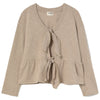 Soft Brushed Knit Cardigan Sweater - Annaba Stone