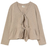 Soft Brushed Knit Cardigan Sweater - Annaba Stone