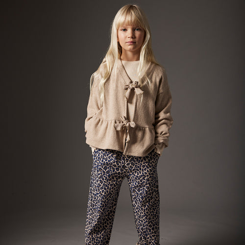 Soft Brushed Knit Cardigan Sweater - Annaba Stone