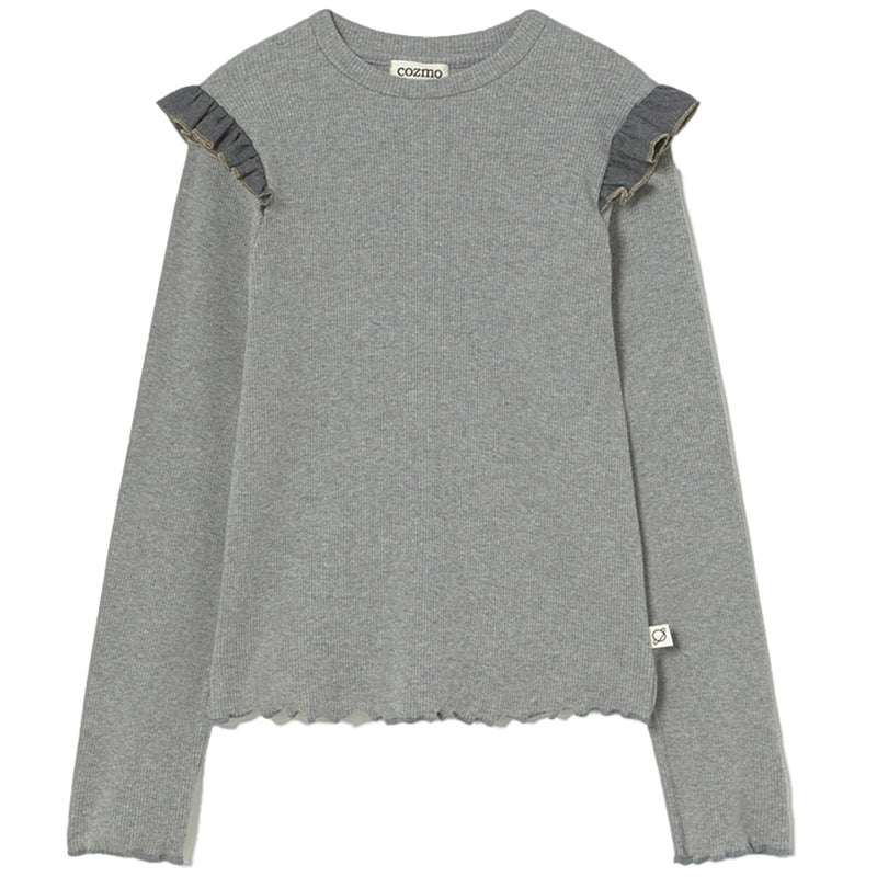 Soft Cotton Rib Sweater - Aruba Grey