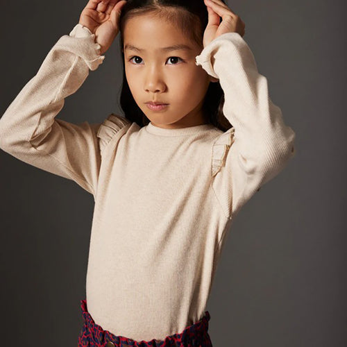 Soft Cotton Rib Sweater - Aruba Stone