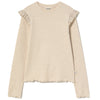 Soft Cotton Rib Sweater - Aruba Stone