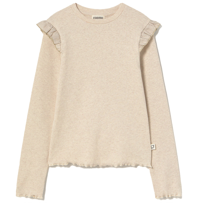 Soft Cotton Rib Sweater - Aruba Stone