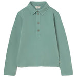 Organic Cotton Fleece Collar Sweatshirt - Cali Artic Blue