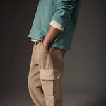 Organic Cotton Fleece Collar Sweatshirt - Cali Artic Blue