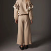 Soft Brushed Knit Wide Pants - Elena Stone
