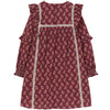 Bloom Textured Dress - Genovak Burgundy