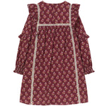 Bloom Textured Dress - Genovak Burgundy