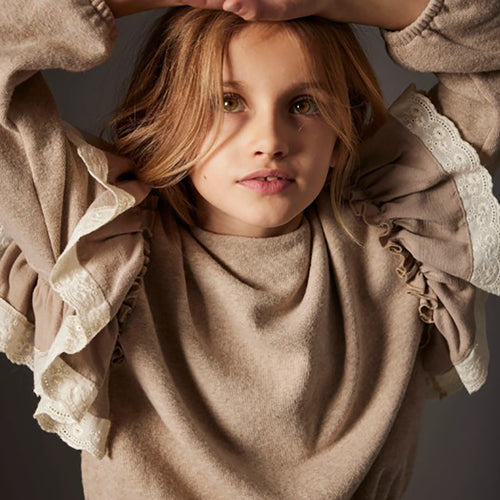 Soft Brushed Knit Sweater - Licata Stone