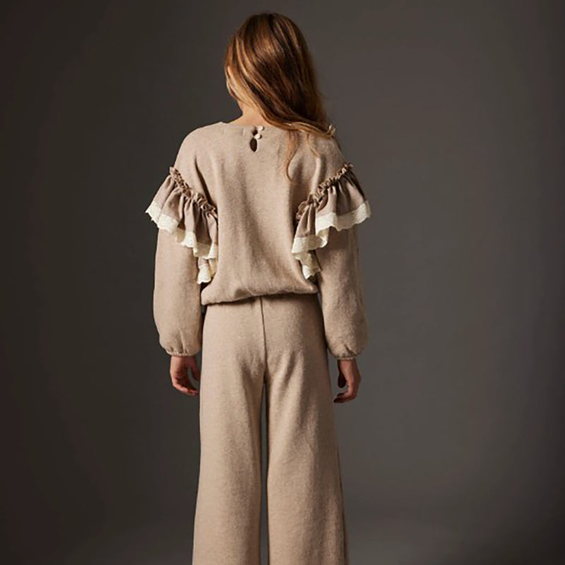 Soft Brushed Knit Sweater - Licata Stone